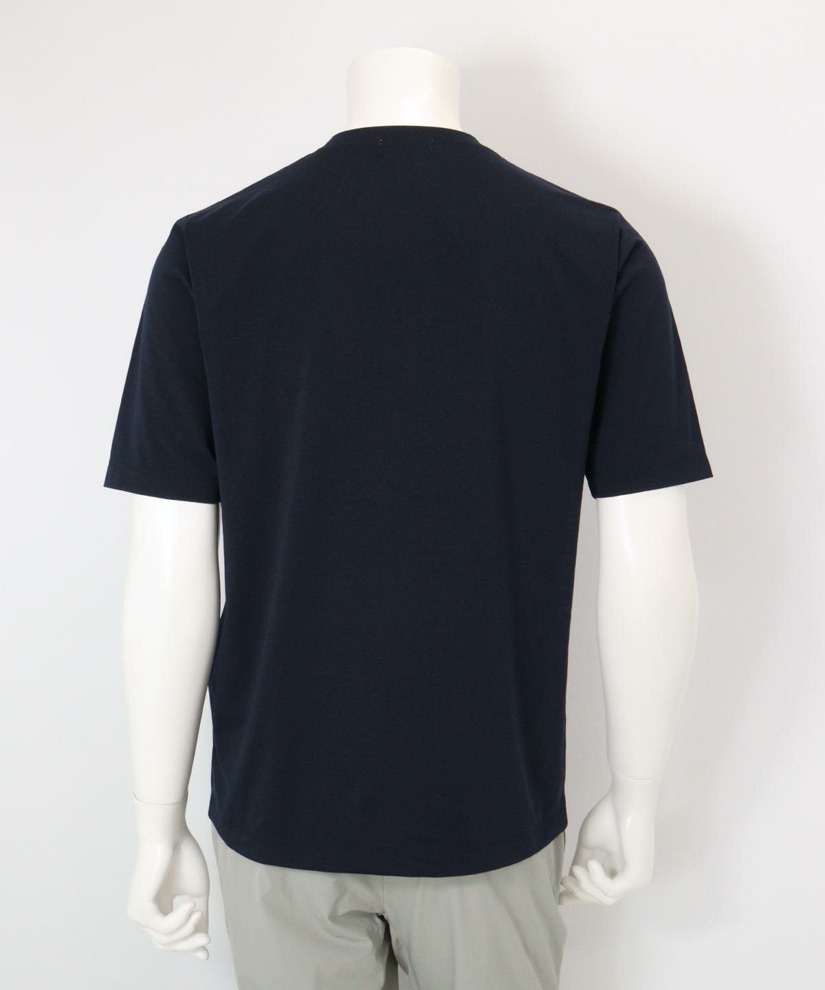 【メンズ】UV速乾プリントＴシャツ後（ネイビー）