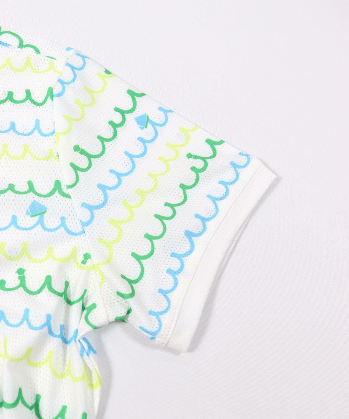 袖部分(ホワイト×グリーン）