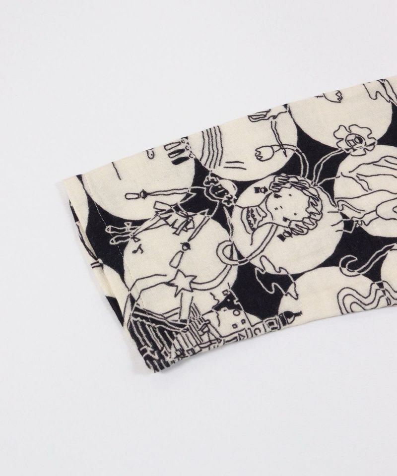 袖(ブラック×ベージュ)