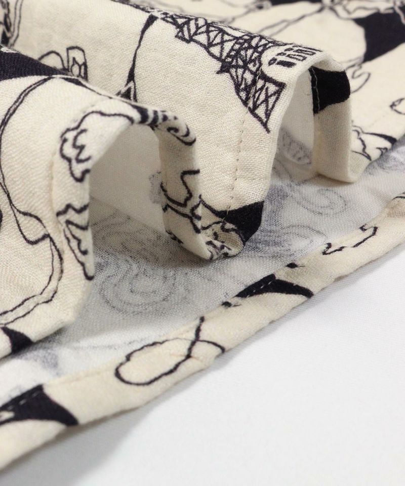 生地感(ブラック×ベージュ)