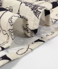 生地感(ブラック×ベージュ)