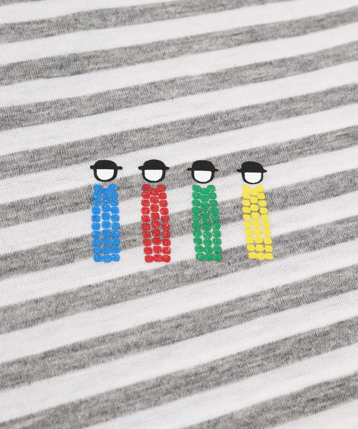 後ろ肩部分アップ(グレー)