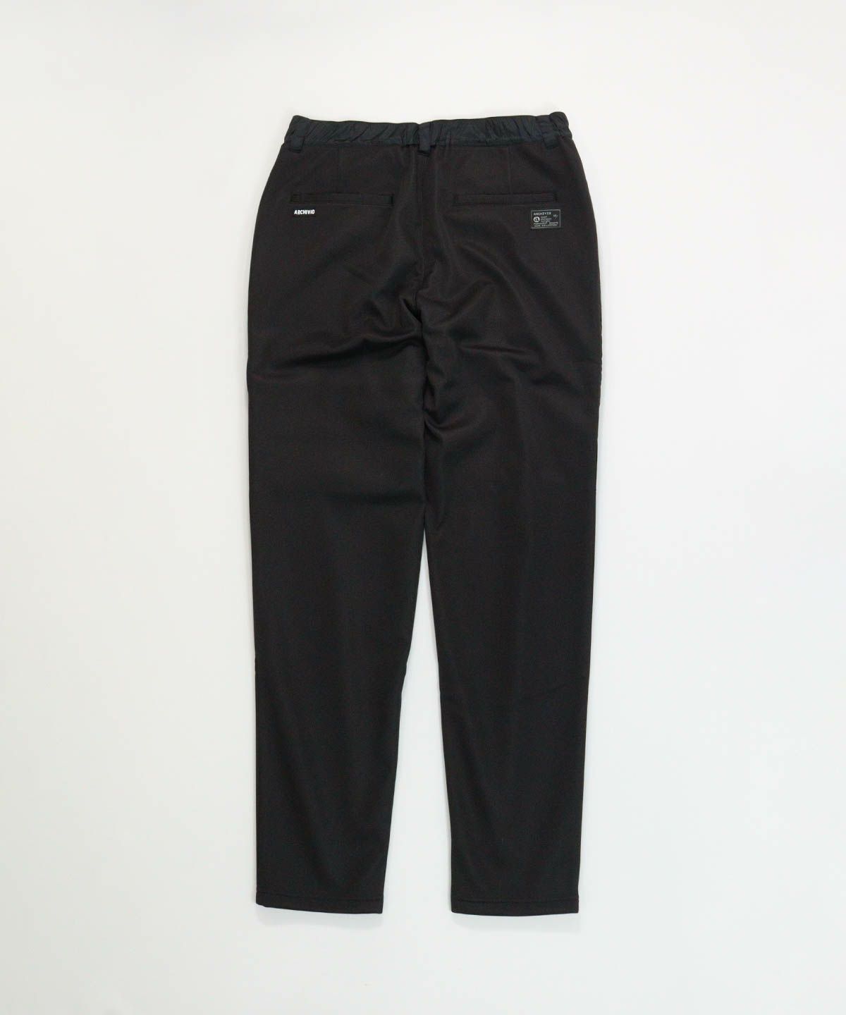 【メンズ】異素材切替撥水パンツ(ブラック)後ろ