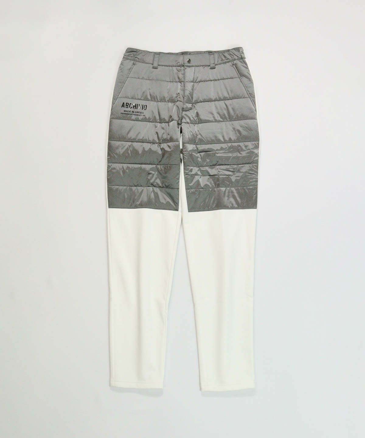 【メンズ】異素材切替撥水パンツ(グレー)前