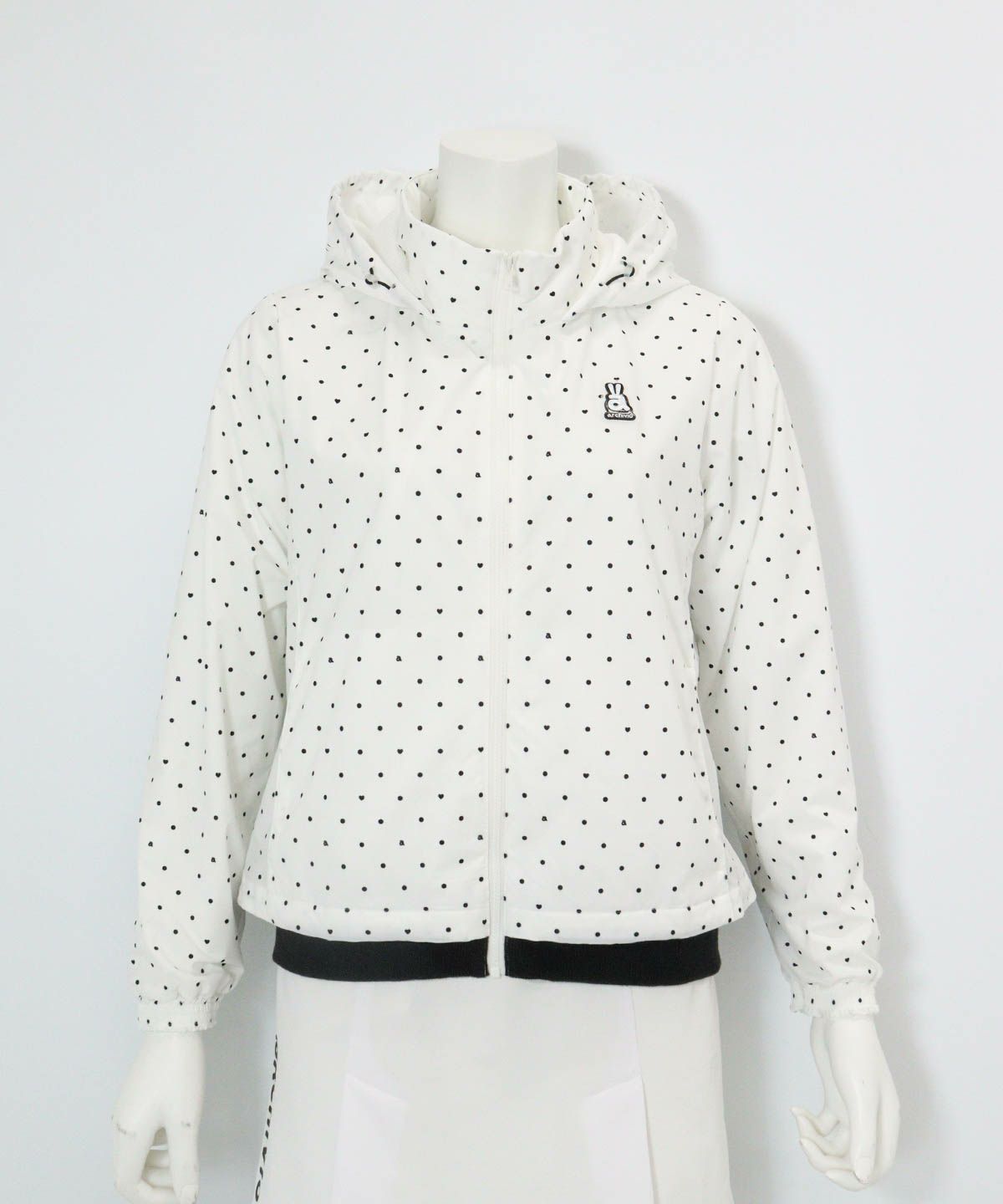 保温撥水ドット柄ブルゾン|アルチビオ - ゴルフウェアや婦人服通販