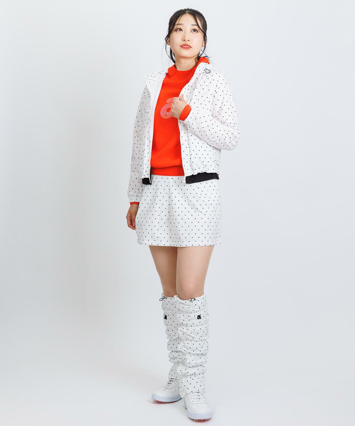 保温撥水ドット柄スカート|アルチビオ - ゴルフウェアや婦人服通販