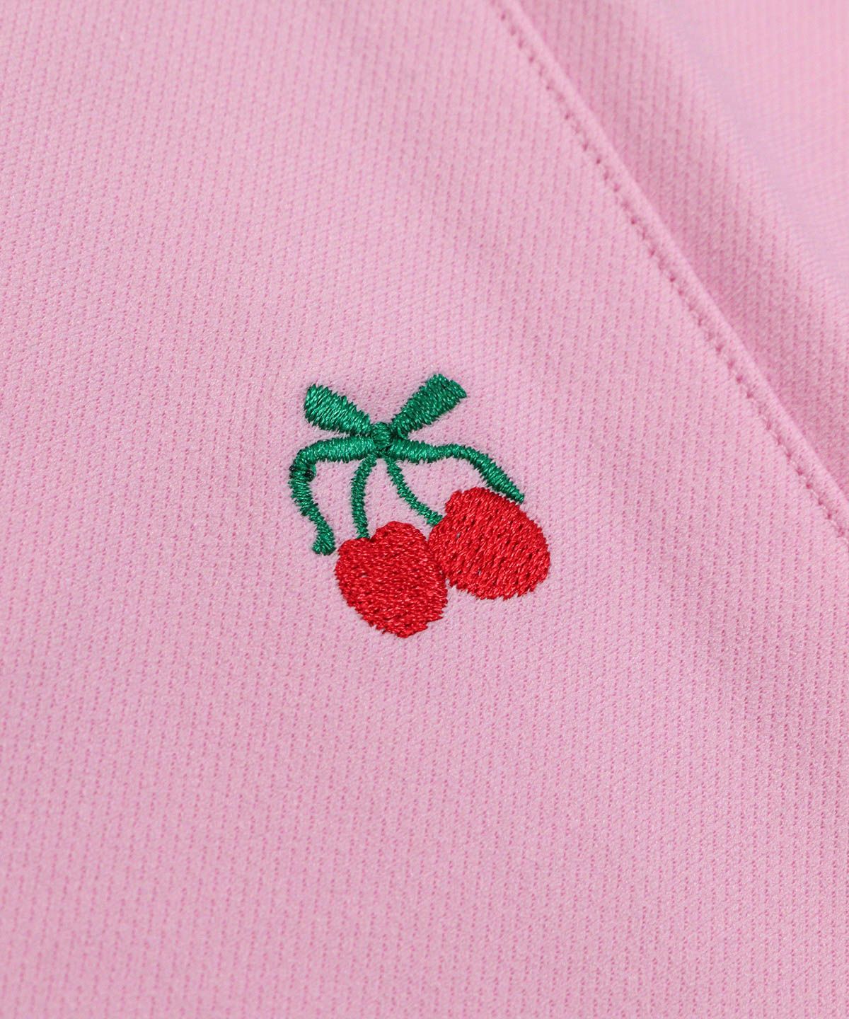 チェリー刺繍(ピンク)