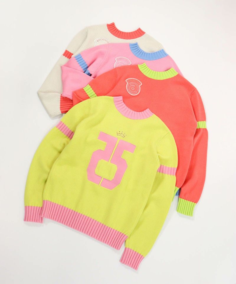 カシミヤ100％バックロゴニット|アルチビオ - ゴルフウェアや婦人服通販