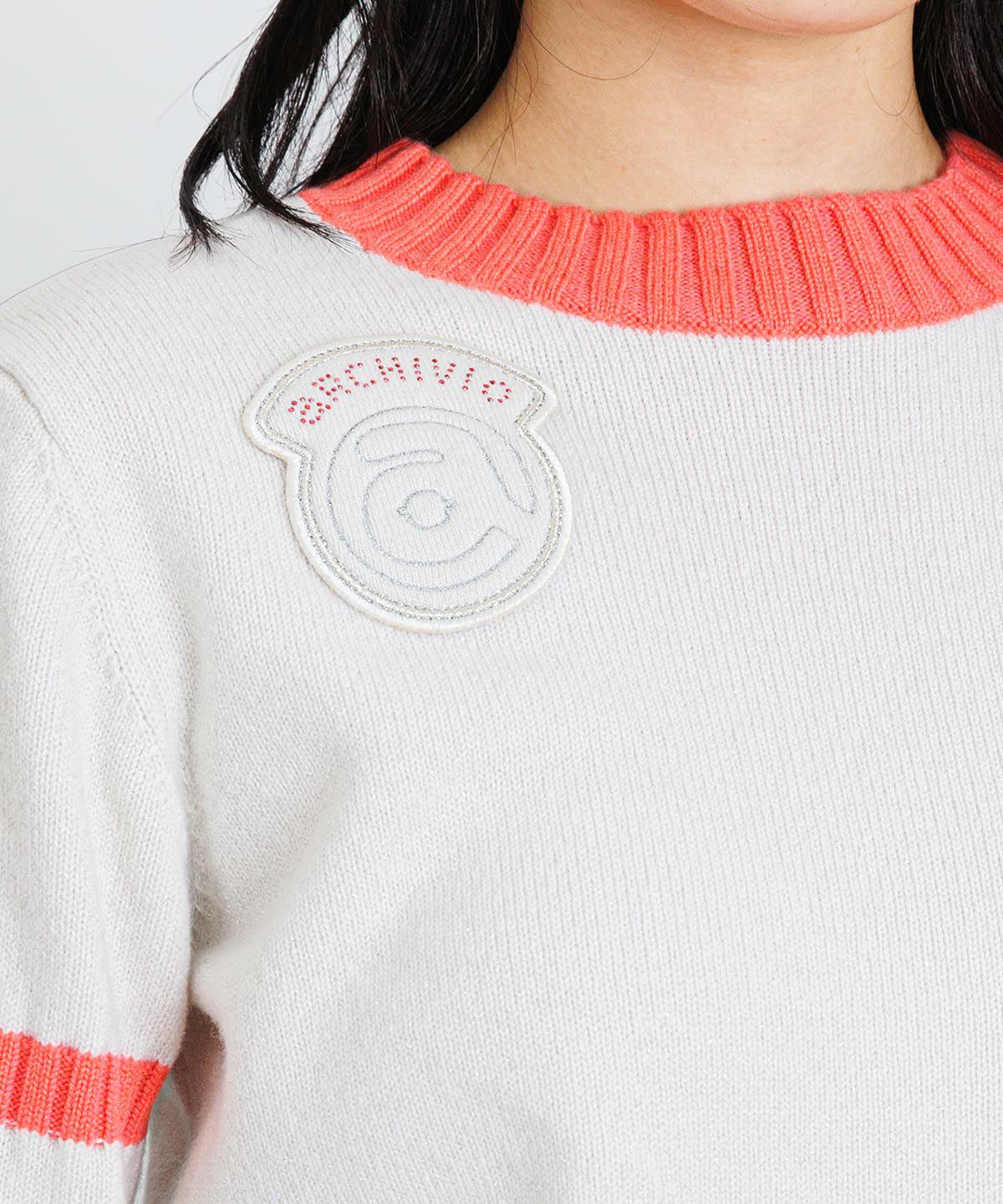 カシミヤ100％バックロゴニット|アルチビオ - ゴルフウェアや婦人服通販