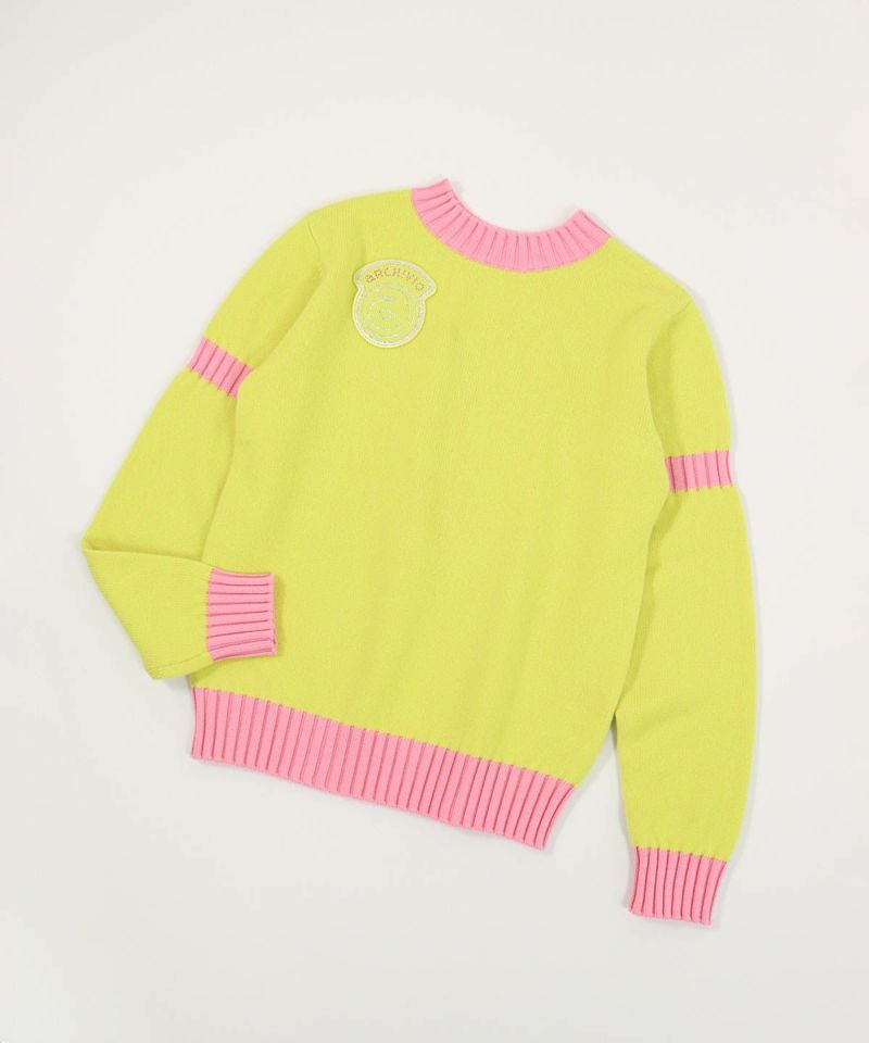 カシミヤ100％バックロゴニット|アルチビオ - ゴルフウェアや婦人服通販