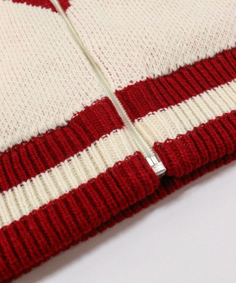 アーガイル柄ニットブルゾン|アルチビオ - ゴルフウェアや婦人服通販