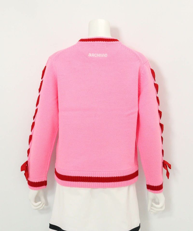 ブレードリボン袖ニット|アルチビオ - ゴルフウェアや婦人服通販