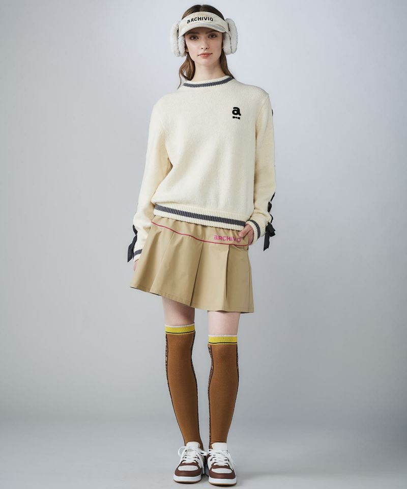 ブレードリボン袖ニット|アルチビオ - ゴルフウェアや婦人服通販