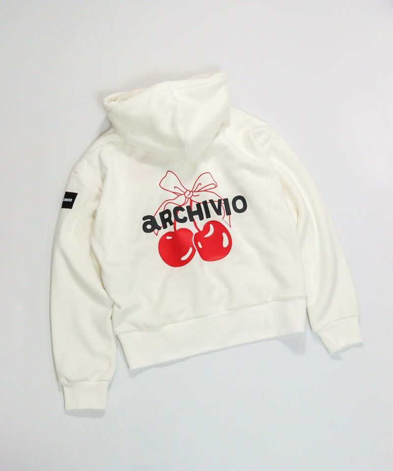 チェリー柄裏起毛パーカー|アルチビオ - ゴルフウェアや婦人服通販