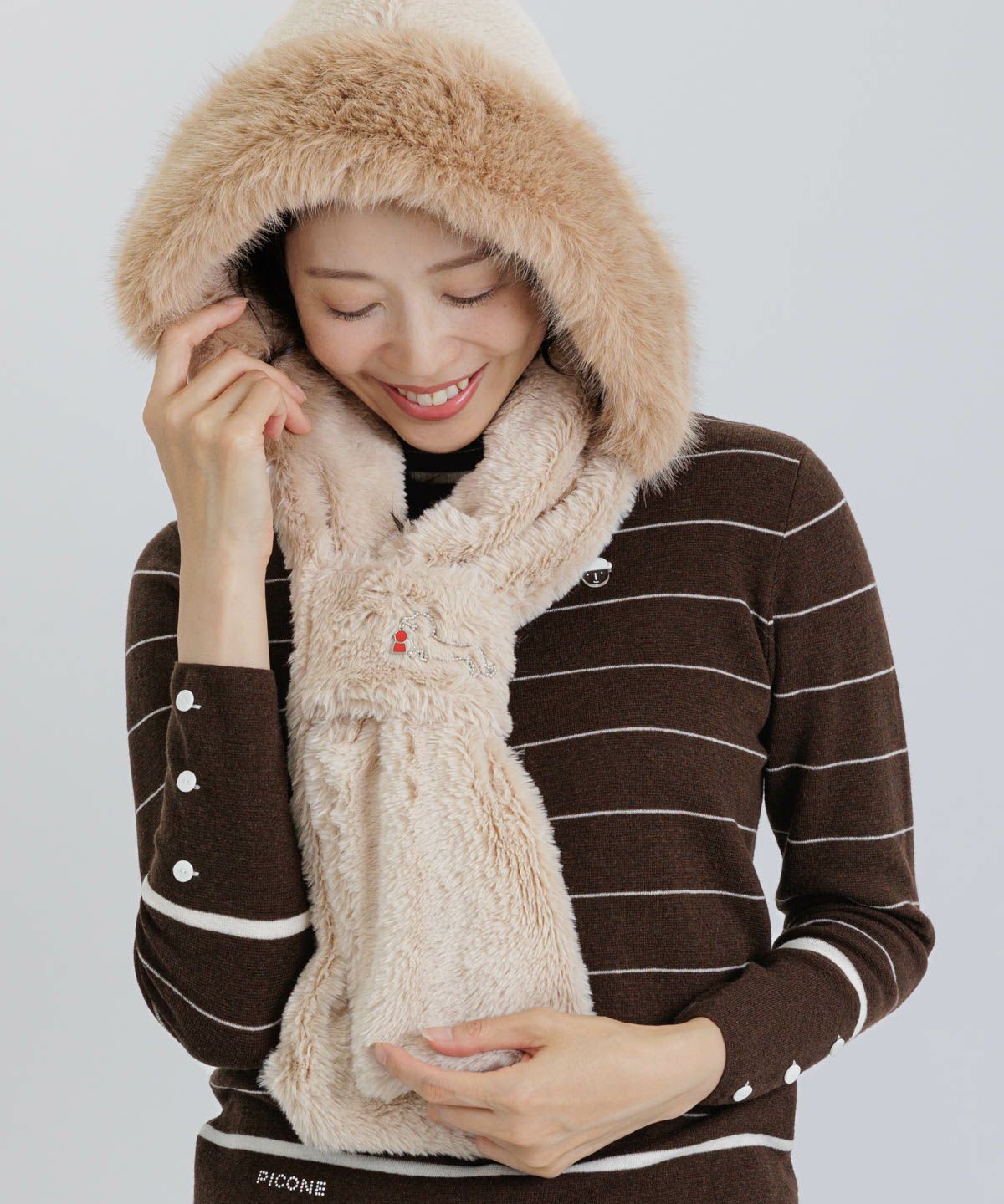 モデル着用画像(ベージュ)