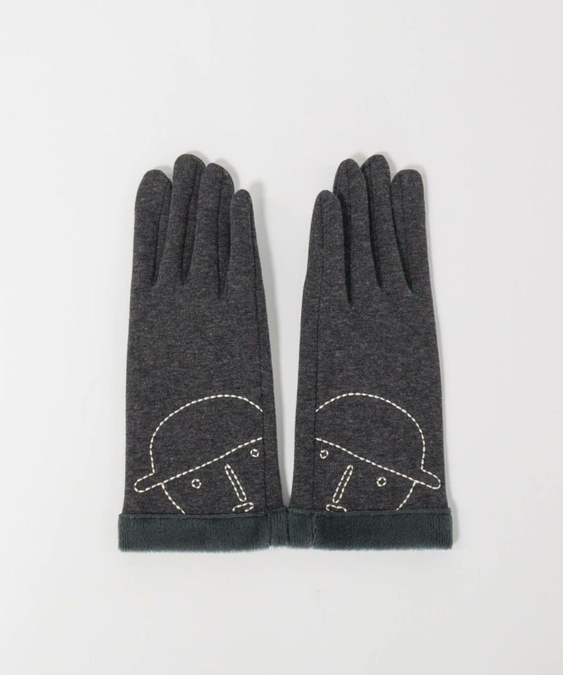 コットン混裏起毛手袋（グレー）