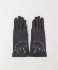 コットン混裏起毛手袋（グレー）