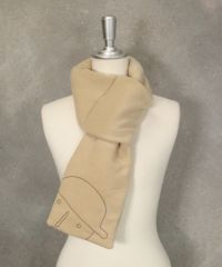 ピコステッチ柄マフラー（ベージュ）