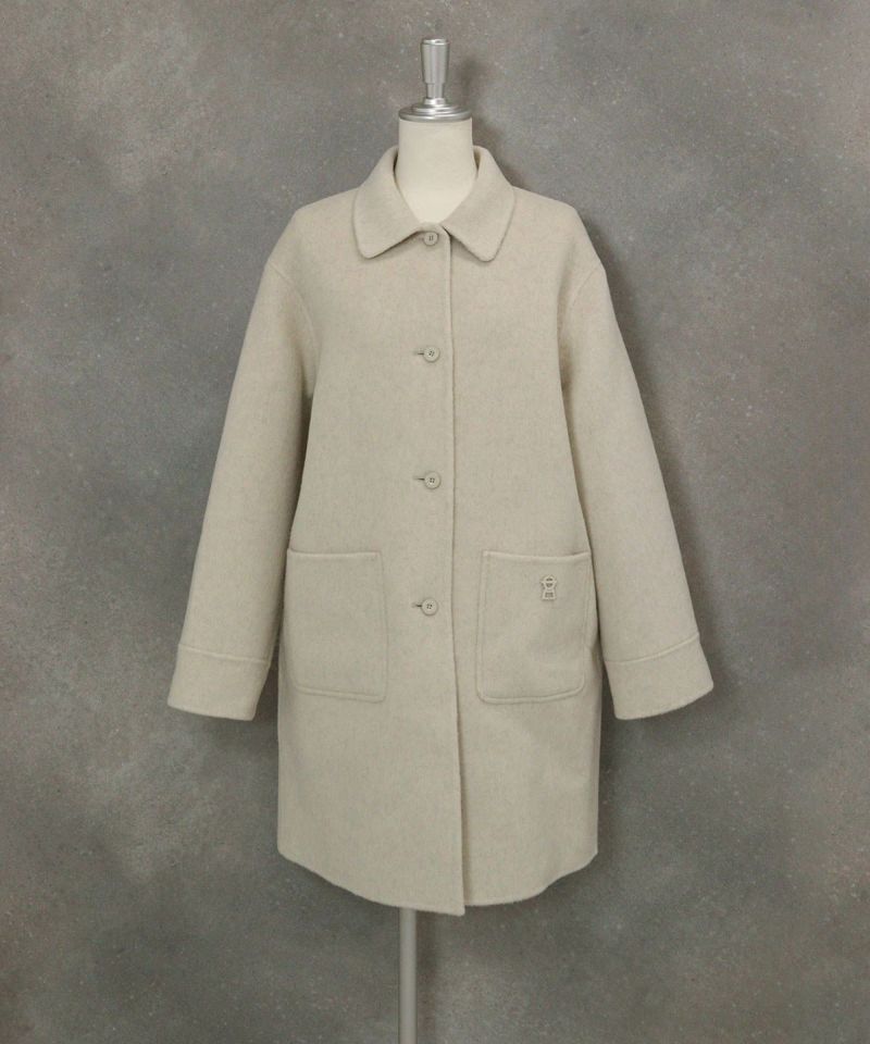 ウール混ミドル丈リバーコート|スタジオピッコーネ - ゴルフウェアや