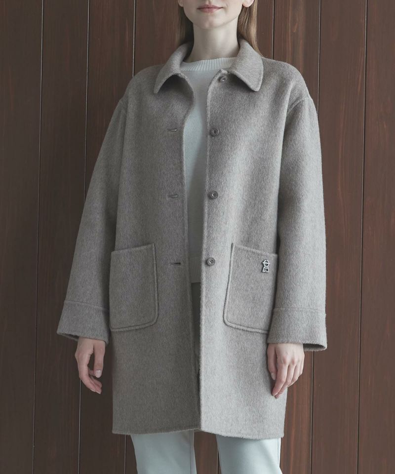 STUDIO PICONE ウール混ミドル丈リバーコート ウール混ミドル丈リバーコート|スタジオピッコーネ - ゴルフウェアや