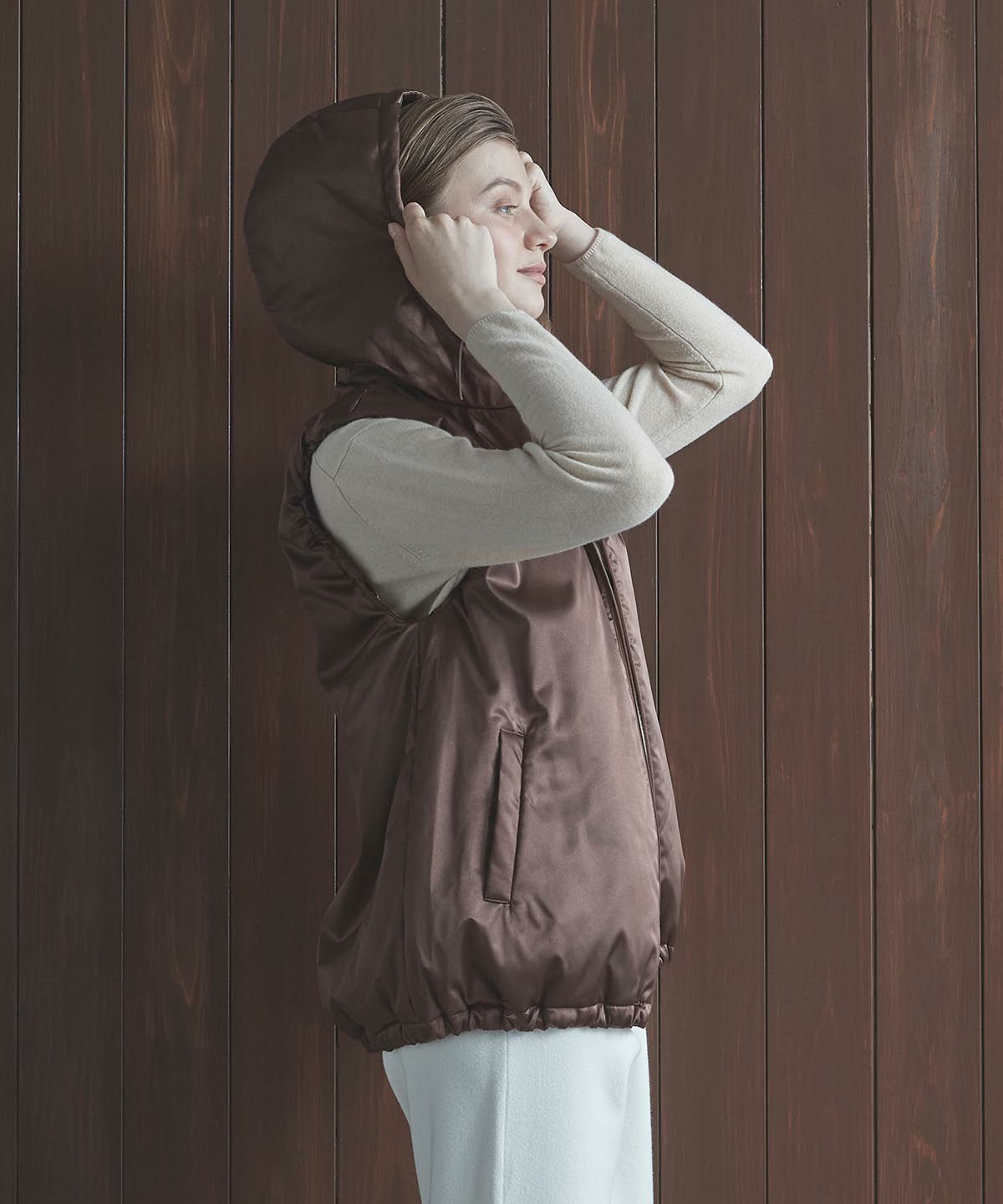 モデル着用画像（ブラウン）