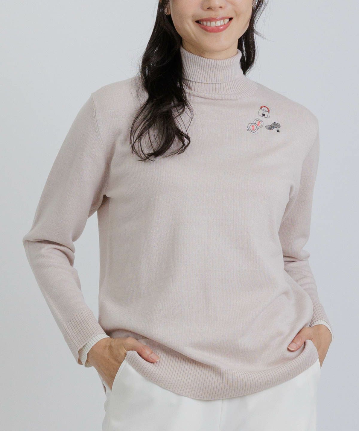 モデル着用画像（ベージュ）