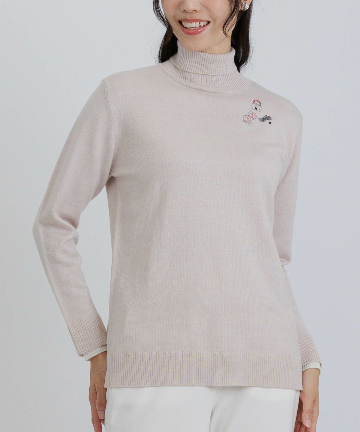 モデル着用画像（ベージュ）