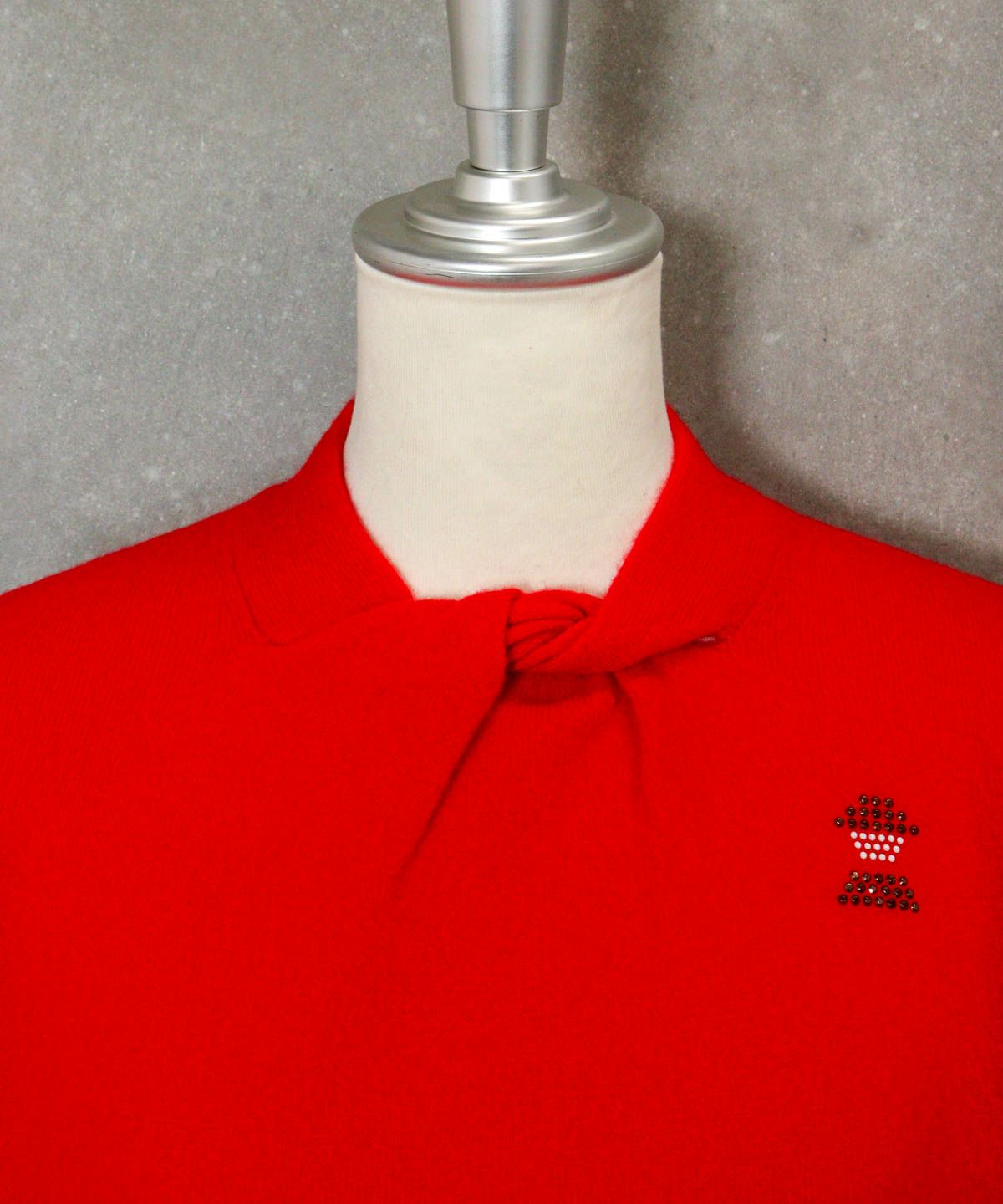 ウール100％ツイストネックニット|スタジオピッコーネ - ゴルフウェア