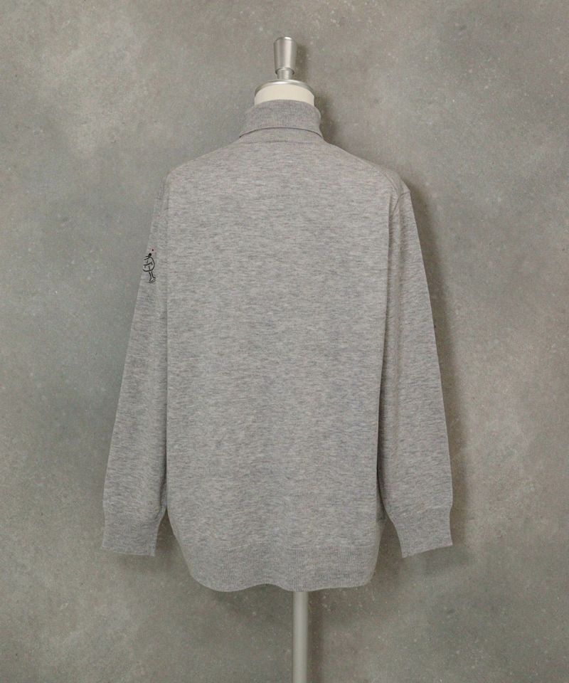 ウール混モチーフ刺繍ニット|スタジオピッコーネ - ゴルフウェアや婦人