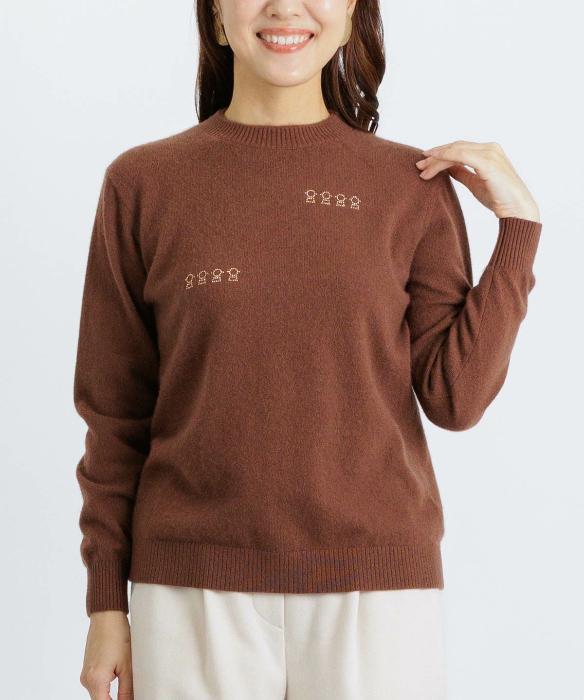 モデル着用画像（ブラウン）