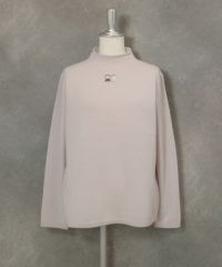  カシミヤ100％ロール襟ニット（ベージュ）