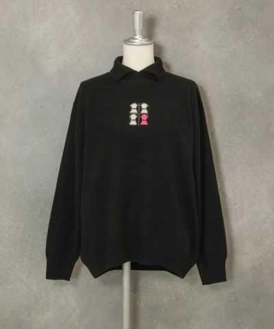 店舗在庫詳細 - カシミヤ100％襟付きニット | ピッコーネ・ピッコーネ