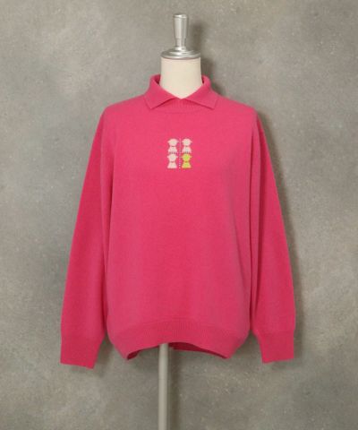 店舗在庫詳細 - カシミヤ100％襟付きニット | ピッコーネ・ピッコーネ