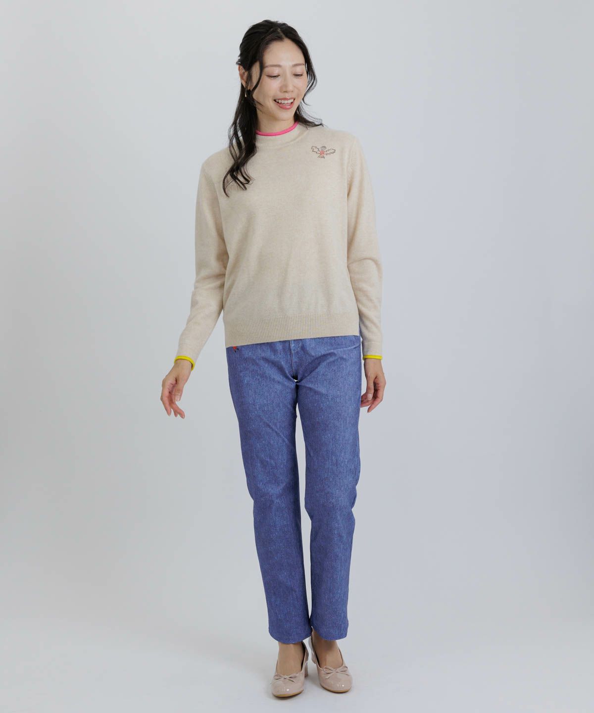 モデル着用画像(ベージュ)