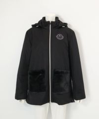 防風撥水ジャージブルゾン （ブラック）