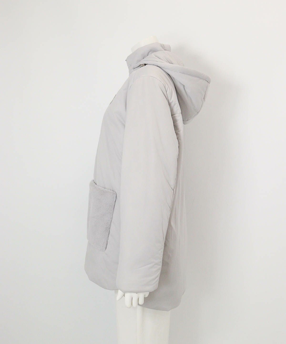 防風撥水ジャージブルゾン横 （ライトグレー）