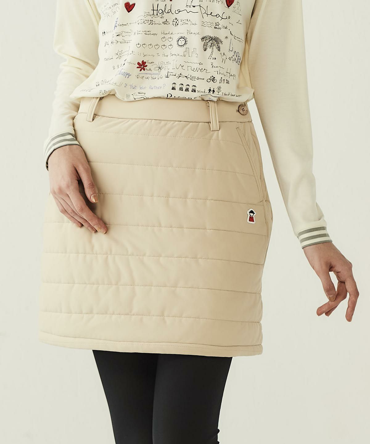 防風保温中綿キルトスカート|ピッコーネクラブ - ゴルフウェアや婦人服通販