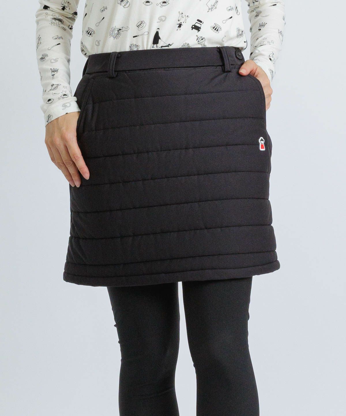 防風保温中綿キルトスカート|ピッコーネクラブ - ゴルフウェアや婦人服通販