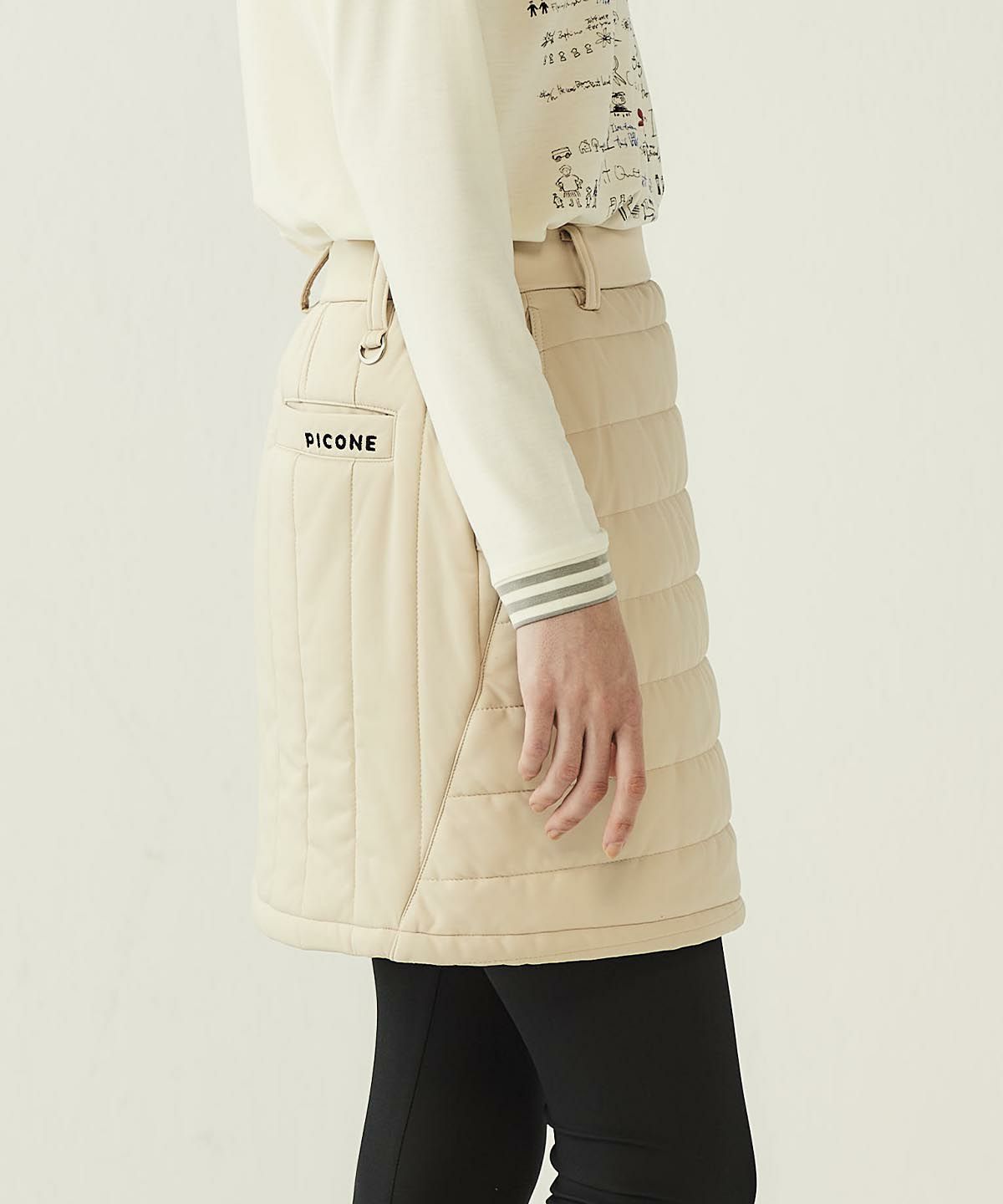 防風保温中綿キルトスカート|ピッコーネクラブ - ゴルフウェアや婦人服通販