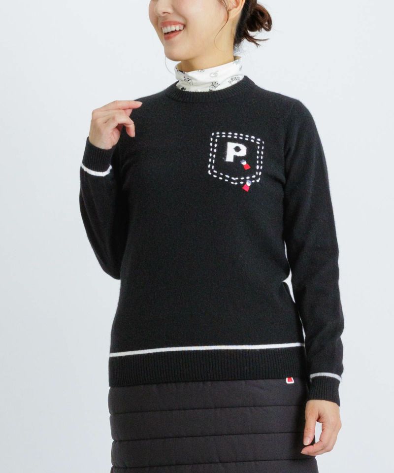 カシミヤ100％ラインニット|ピッコーネクラブ - ゴルフウェアや婦人服通販