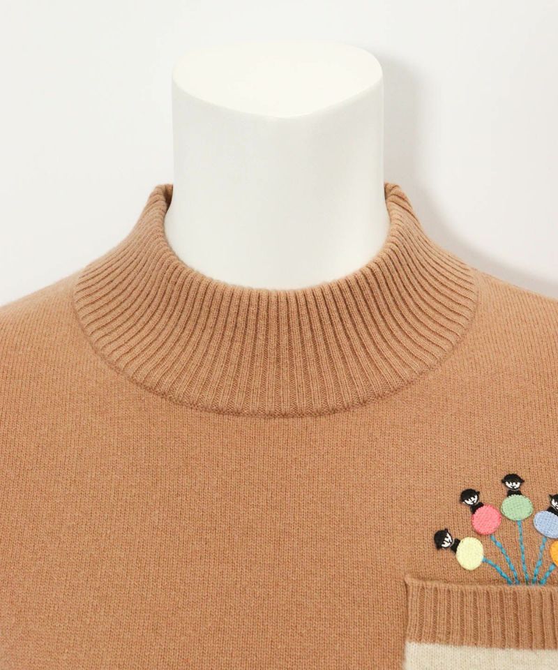 襟部分（ベージュ）