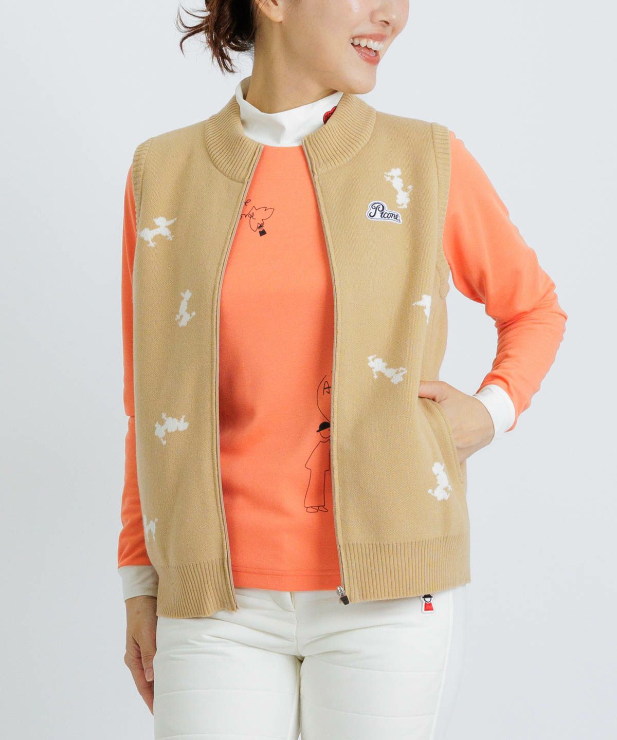 モデル着用画像(ベージュ)