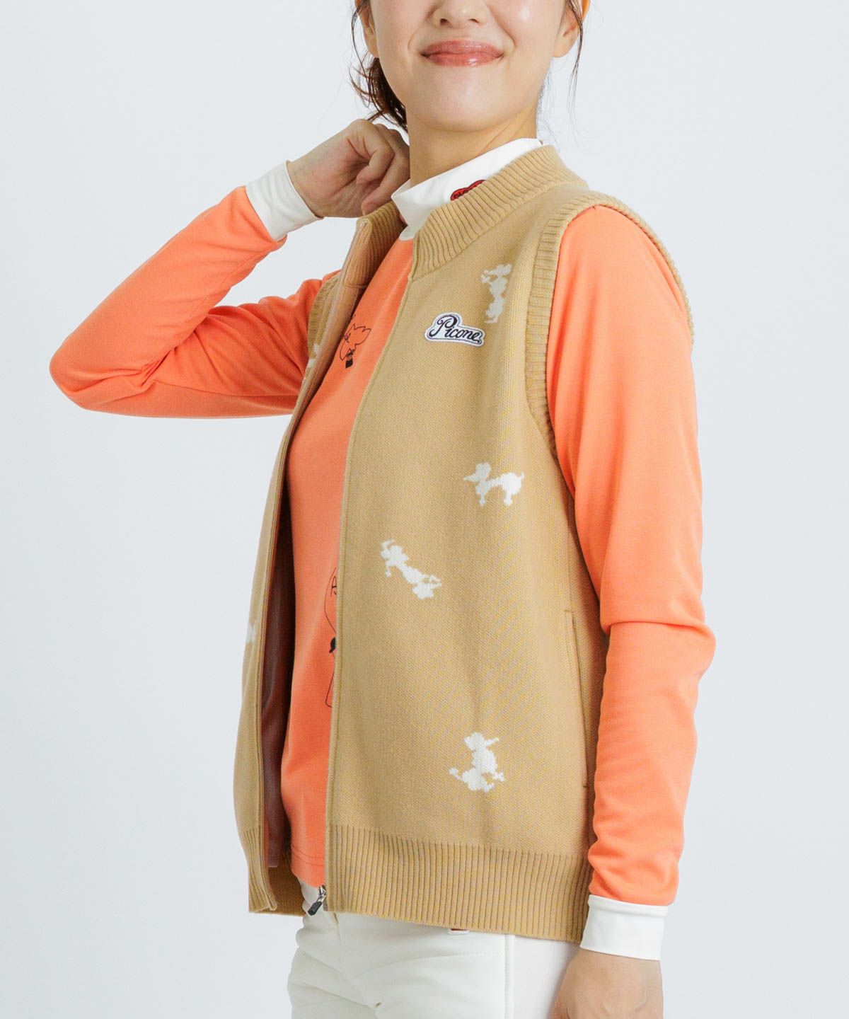 モデル着用画像(ベージュ)