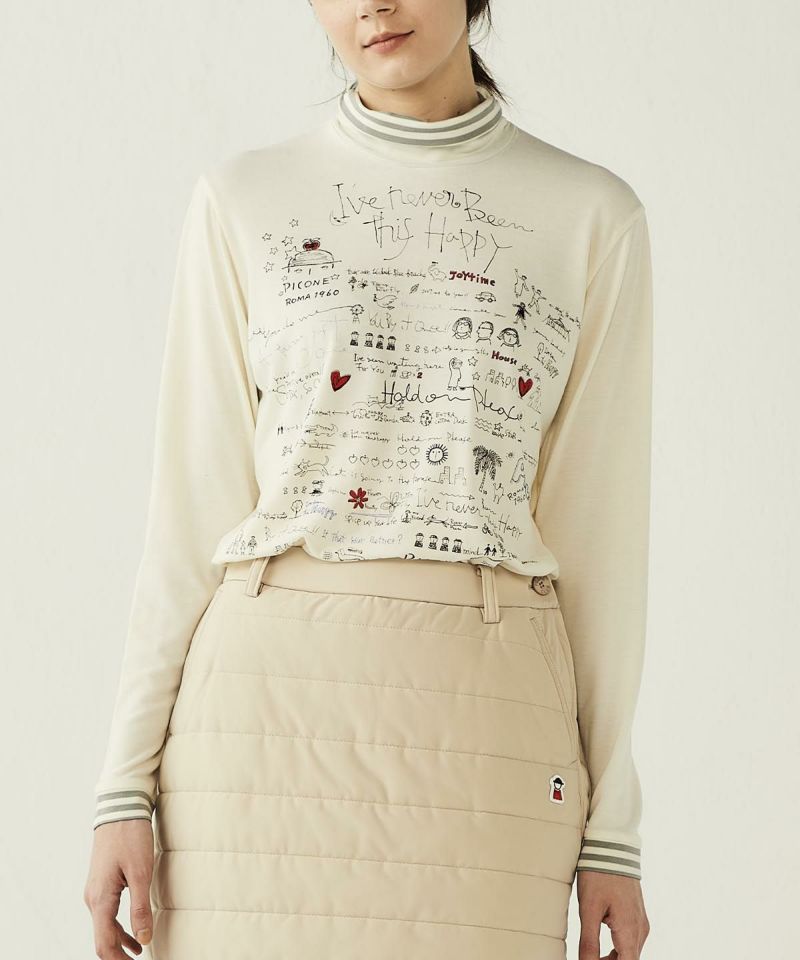 手描き風イラスト発熱素材プルオーバー|ピッコーネクラブ - ゴルフ