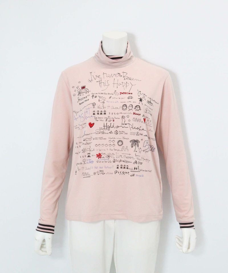 新品タグ付き未使用 ピッコーネ ハイネックプルオーバー　ピンク ハイネックプルオーバー|ピッコーネクラブ-アウトレット- - ゴルフ