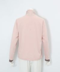 手描き風イラスト発熱素材プルオーバー(ピンク)後ろ