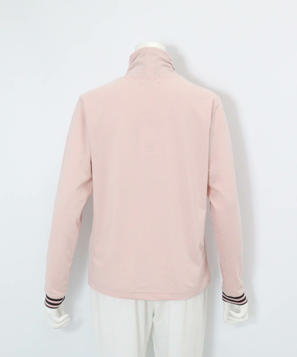 手描き風イラスト発熱素材プルオーバー(ピンク)後ろ