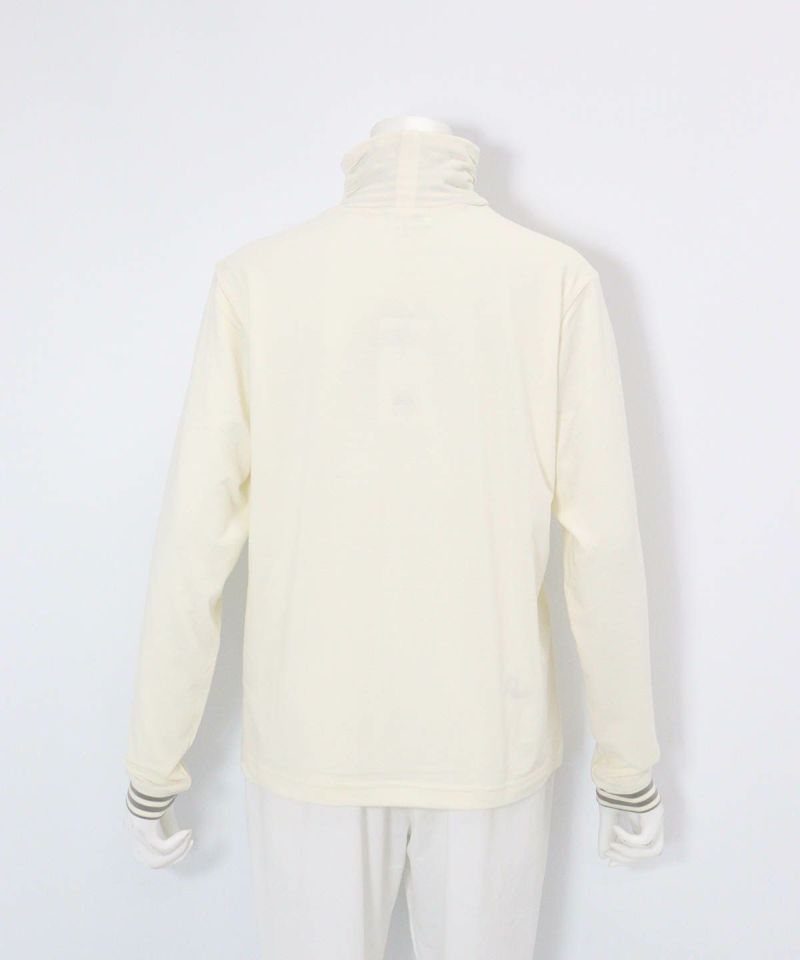 手描き風イラスト発熱素材プルオーバー(ホワイト)後ろ