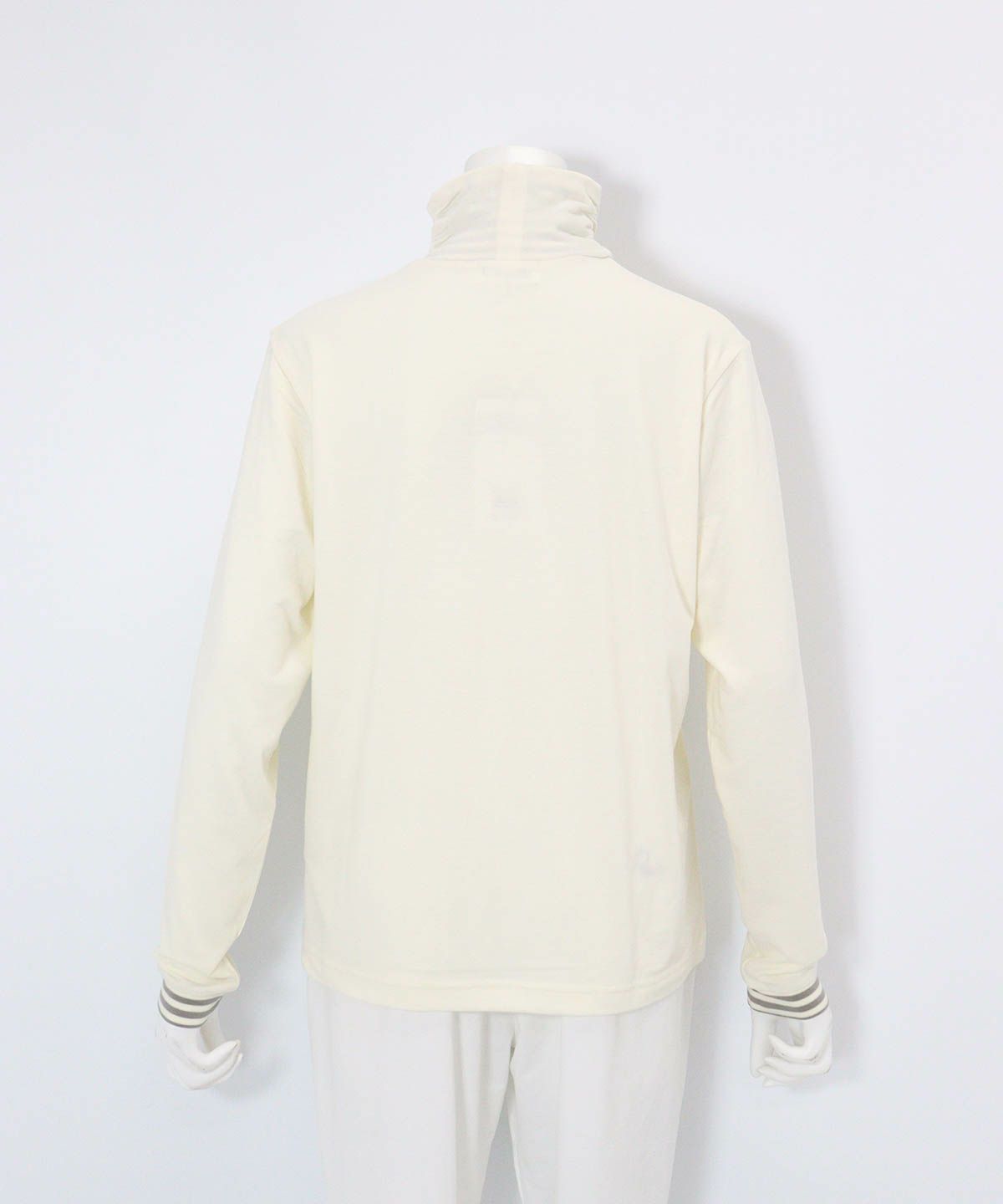 手描き風イラスト発熱素材プルオーバー(ホワイト)後ろ