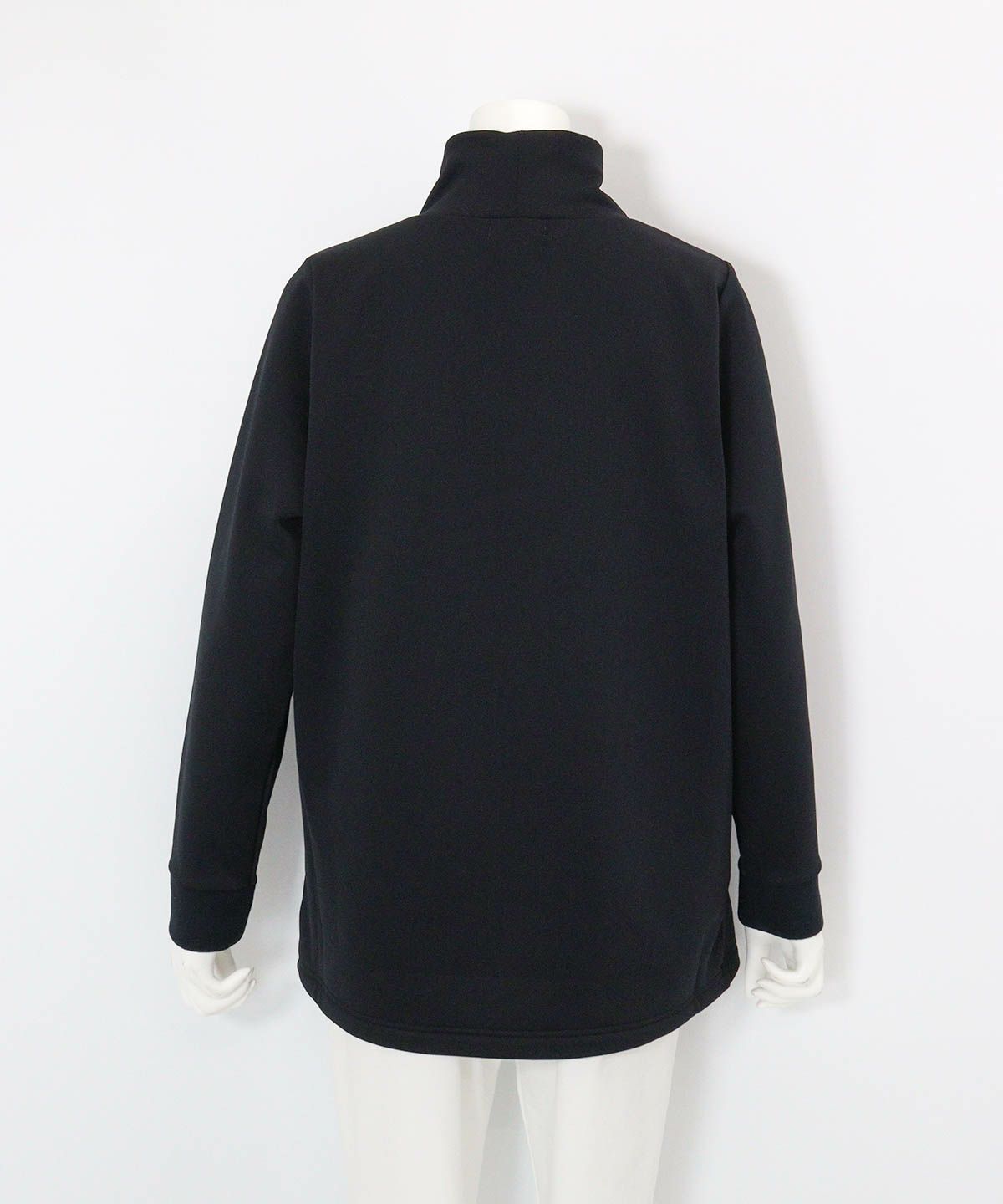 裏フリースジャージープルオーバー(ブラック)後ろ